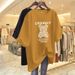 Women's Oversized Drop Shoulder T-Shirt | 100% Cotton Round Neck Tee | Mid-Length Casual Top_ecoleips.com
