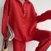 Women's Clothing Temperament Commuting Wrinkled Loose Shirt Fashion Casual Suit_ecoleips.com