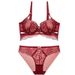 girl Cross-Border Sexy Lingerie Hollow Lace Small Chest Enhancing Push-Up Thin Top Thick Bottom Side Breast Collection Lift_ecoleips.com