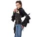 Women's Clothing Short slim dress coat Women's long sleeved small cape waistcoat Spring and autumn casual velvet small outerwear top_ecoleips.com