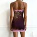 European And American Style Hot Girl Personality Snake Pattern Lace Color-Block Splicing Strap Pure Desire Sexy V-Neck_ecoleips.com