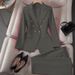 Women's Clothing Spring Red Suit Jacket Women's New Professional Temperament Commuter Small Fashion Suit Set_ecoleips.com