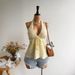 Women's Clothing Women's Black Bohemian Style Backless Camisole Top Casual Vacation Wear Summer Fashion For Formal & Casual_ecoleips.com