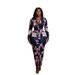 Women's Long Sleeved Collared Print Dress Slimming Waist Cinching Single Breasted European American Style 2026 New Arrival_ecoleips.com