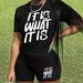 Women's Printed Casual Two Piece Set Short Sleeve Spring Summer Short Shorts_ecoleips.com