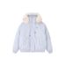 girl 2025 New Winter Women's Down Parka With Large Fur Collar, Loose Fit, Slimming Short Thickened Workwear Cotton Jacket_ecoleips.com