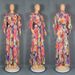 European American Cross-border 2024 Style Dress With Scarf Collar, Elegant Puff Sleeves, Waist-cinching, And_ecoleips.com