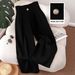 Women's Versatile Casual Wide Leg Trousers Button Detailing Spring/Summer Fashion European And American Style Clothing_ecoleips.com