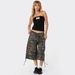 Women's Camouflage Wide Leg Capri Jeans Loose Casual Workwear Trendy Pocket Detailing 6 New Styles_ecoleips.com