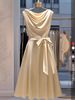 European And American Style Women's Sleeveless Duffle Neck Casual Dress Summer New Arrival Fashion For Ladies_ecoleips.com