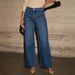 High Waist Straight Leg Jeans For Women - Classic Stretch Denim Pants (Light Blue/Dark Blue/Black) | Office & Casual Versatility_ecoleips.com