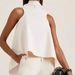 Women's Clothing irregular hem sleeveless top temperament versatile white shirt women_ecoleips.com