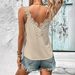Women's Sleeveless V Neck Vest Top Floral Patchwork Design Vacation Look_ecoleips.com