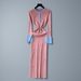 Retro Hoof Sleeve Knit Dress - Elegant Color-Block Midi Dress With Flared Cuffs, Work-To-Winner Staple_ecoleips.com