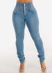 2025 Cross border elastic high waist long jeans for women Spring European and American style slim fit skinny pants for women_ecoleips.com