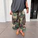 Women's Clothing Women's Street Fashion Casual Camouflage Cargo Pants Loose Wide Leg For Formal & Casual For Women_ecoleips.com