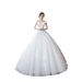 High-End Style Off-Shoulder Light Lace Wedding Dress Slim Fit Brides Gown New Women's Clothing_ecoleips.com