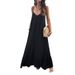 Women's Spring/Summer Elegant Solid Color Strap Dress_ecoleips.com