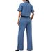 Women's Denim Vest & Shorts Set – Slim Fit Washed Two-Piece Outfit, Summer Casual & Streetwear Style_ecoleips.com