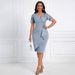 Women's Clothing V Neck Slim See Through Sexy Hip Dress Women's Skirt_ecoleips.com
