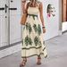 2024 Cross-Border European And American Fashion Hot-Selling Women's Beach Vacation Style Printed Strapless Dress_ecoleips.com