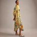 Women's Clothing Cotton And Linen Floral Print Casual Lace Up Dress_ecoleips.com