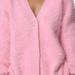 K Faux Fur Mink Sweater New Loose Solid Color Long Sleeve V-neck Cardigan Coat For Women_ecoleips.com