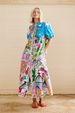 Women's Linen Cardigan Dress Printed Shirt Collar Personalized Clothing_ecoleips.com