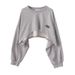 Cross Border Xiyin Popular Niche Chic Top Spring And Autumn Short Camisole Sweatshirt Women's Design Two Piece Set_ecoleips.com