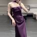 Strapless Toast Dress Purple Bridal Morning Robe High-End Understated Luxury Niche Engagement Banquet Mermaid Emcee Evening Gown_ecoleips.com