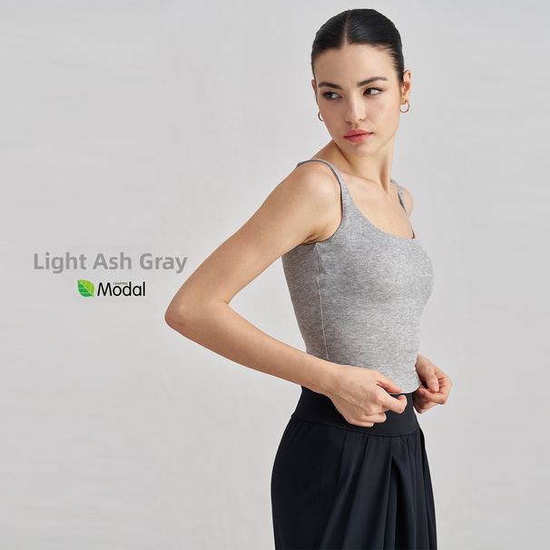 Women's Modal Ribbed Yoga Vest Nude Sports Bra With Wide Shoulder Straps And Breast Pads Beautiful Back Fitness Bra_ecoleips.com