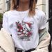 Merry Christmas Tree Santa Claus Trendy Fashion Base Shirt Casual Plus Size Short Sleeve T-Shirt For Women European And_ecoleips.com