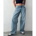 American Retro Low Waist Non Elastic Washed Straight Jeans For Women New Street Wide Leg Denim Pants For Women_ecoleips.com