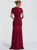 JULISSA MO Patchwork Sexy Hollow Out Sheer Mesh Women Maxi Dress Turtleneck Ruched Dress Spring Slim Elegant Party Evening Dress_ecoleips.com