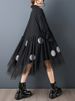 Patchwork Mesh Vintage Polka Dot Dresses For Women New Long Sleeve Loose Casual Shirt Dress Elegant Clothes Spring Autumn 2026_ecoleips.com