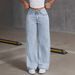 Cross-border Exclusive Supply , Wish, And Independent Stores: New Loose Straight-leg Jeans For Teenage Girls_ecoleips.com