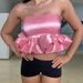 Women's Sexy Strapless Vest Top European American Fashion Unique Waist Cinching Design Gathered Back_ecoleips.com