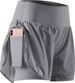2025s 2025 Summer New Women's Casual Loose High-Waisted Ruffle Yoga Sports Shorts_ecoleips.com
