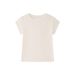 Summer Tencel Wool Short-sleeved T-shirt Women's Round Neck Design Sense Slim-fitting One-sleeved 2025 New Solid Color Comfortable Top_ecoleips.com