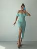 2026 New European And American Women's Fashion Multi-color Floral Tea Strapless Pleated Slim Fit Sexy Bodycon Dress_ecoleips.com