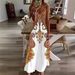 2024 Cross-Border Beach Vacation 3D Printed Bohemian Style Elegant Long Summer Casual Women's Dress_ecoleips.com