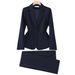 Women's Slim Fit Formal Work Uniform Hotel Front Desk Manager Suit Professional Interview Wear Spring Autumn New Style Set_ecoleips.com