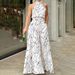 Women's Summer Fashion Jumpsuit Round Neck Printed Casual Streetwear Sexy Clothing_ecoleips.com