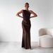 ng2510292 2025 European And American Style Summer New Cro-border Women's Fashion One-shoulder Sexy Backle Slim-fit Evening_ecoleips.com