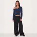 2025 Autumn Foreign Trade Hot-Selling Women's Asymmetrical Long Sleeve Button Knitted Cardigan T-Shirt Y2K Hot Girl_ecoleips.com