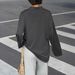 Women's Casual Polo Collar Long Sleeve Top European American Style Loose Base Layer Spring Summer_ecoleips.com