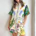 Verve 2025 Summer Women's New Elegant Commuter Printed Three-Quarter Sleeve Casual Fashion Pants Set_ecoleips.com