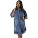 Summer Women's Short Sleeve Denim Jacket Lightweight Trendy Casual Loose Fit Hong Kong Japanese Style Niche Design_ecoleips.com