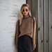 Elegant Ribbed Knit Sweater Women's Semi-Turtleneck Long Sleeve Pullover Soft Acrylic Blend Casual Tops_ecoleips.com
