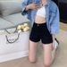 High Waist Versatile Denim Shorts For Women 2025 Summer A-Line Slim Fit Sexy Black Stretch Tight Hot Pants_ecoleips.com